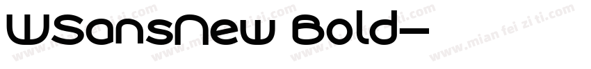 WSansNew Bold字体转换